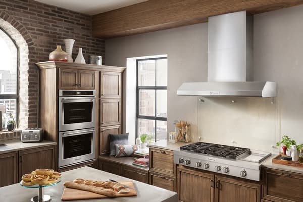 KitchenAid KCGC558JSS 48” rangetop vignette